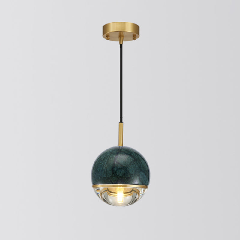 Minimalistic Marble Pendant Ceiling Light for Shaded Dining Room with 1 Head