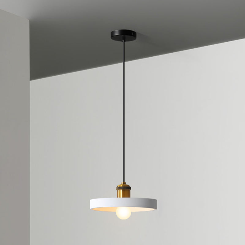 Minimalist Geometric Pendant Light - Single Resin-Cement Dining Room Suspension Fixture