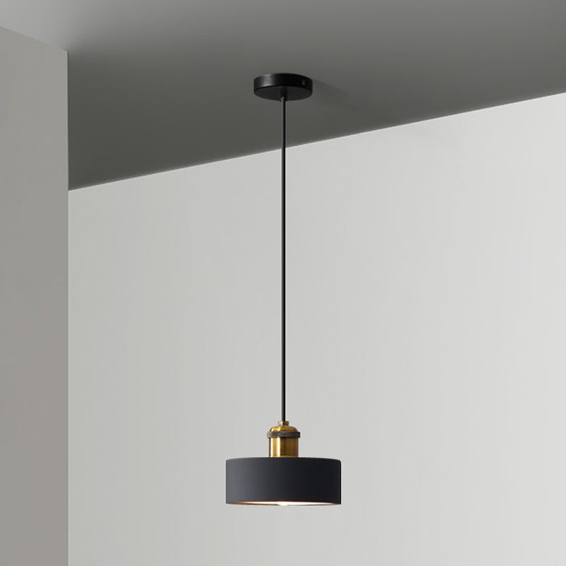 Minimalist Geometric Pendant Light - Single Resin-Cement Dining Room Suspension Fixture