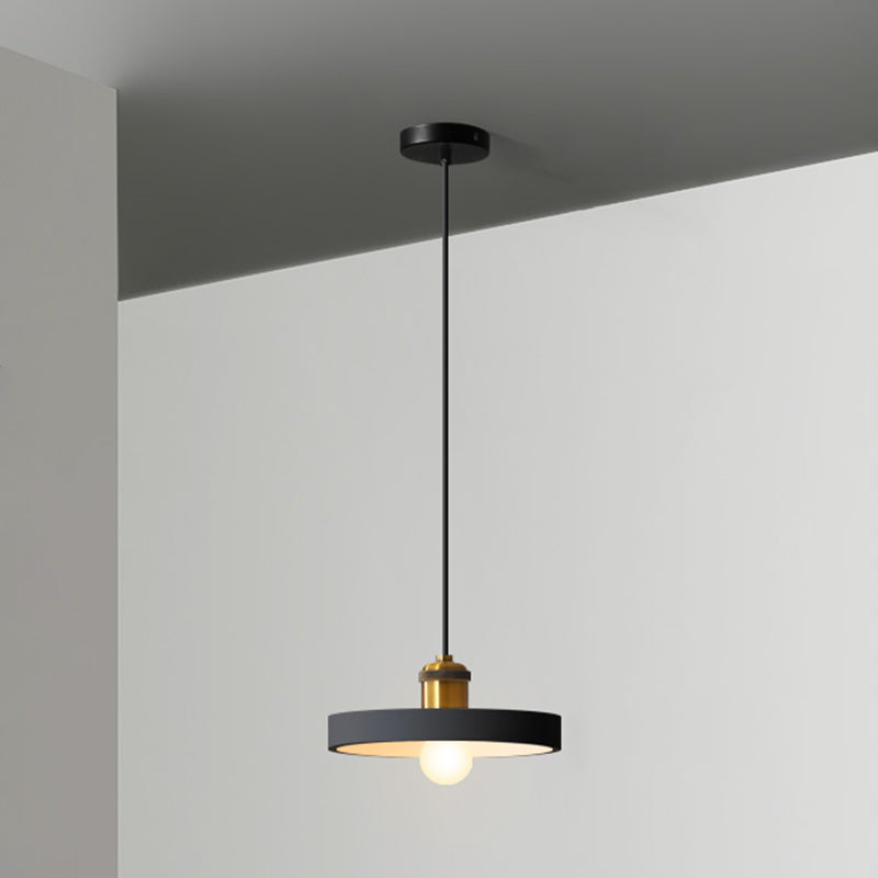 Minimalist Geometric Pendant Light - Single Resin-Cement Dining Room Suspension Fixture
