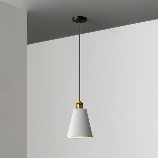 Minimalist Geometric Pendant Light - Single Resin-Cement Dining Room Suspension Fixture