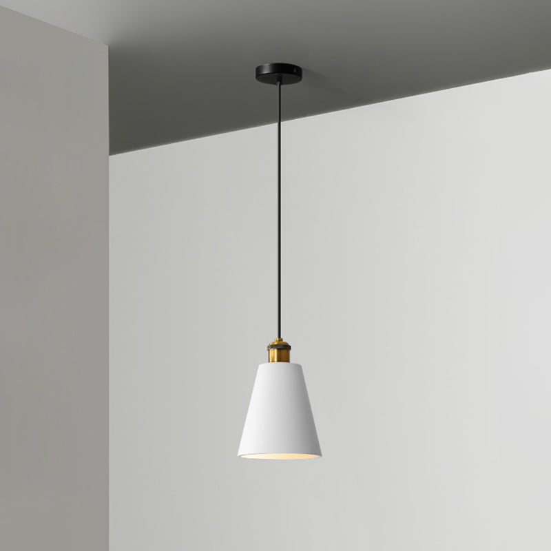Minimalist Geometric Pendant Light - Single Resin-Cement Dining Room Suspension Fixture
