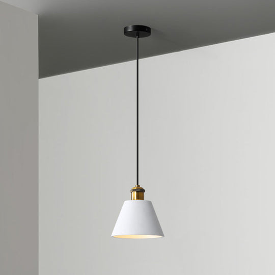 Minimalist Geometric Pendant Light - Single Resin-Cement Dining Room Suspension Fixture