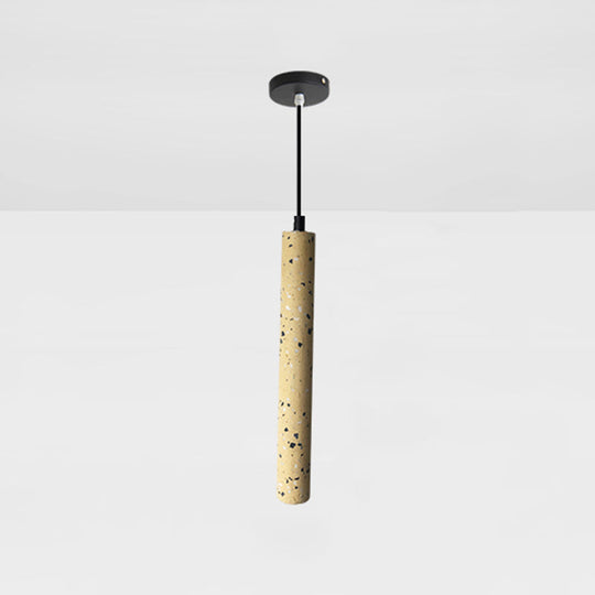 Modern Geometric Resin Hanging Lamp for Bedroom - Stylish Ceiling Lighting with 1 Bulb