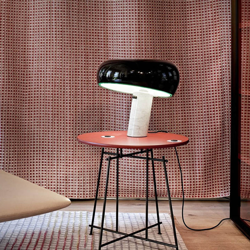 Minimalist Marble Base Table Light with Single-Bulb for Bedside