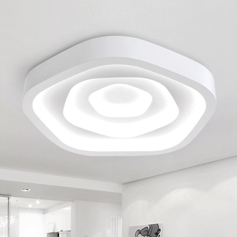 Modern LED Acrylic Flush Mount Ceiling Light - Perfect for Living Rooms
