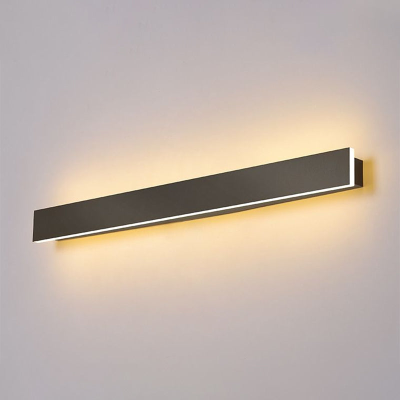 Contemporary Aluminum Linear LED Wall Sconce for Living Room