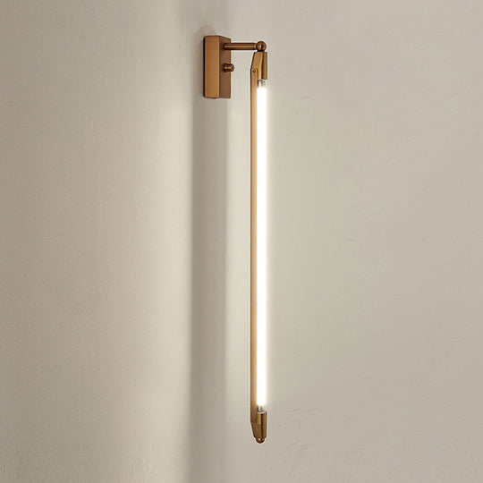Rotatable LED Wall Light for Corridors - Minimalist Metallic Design