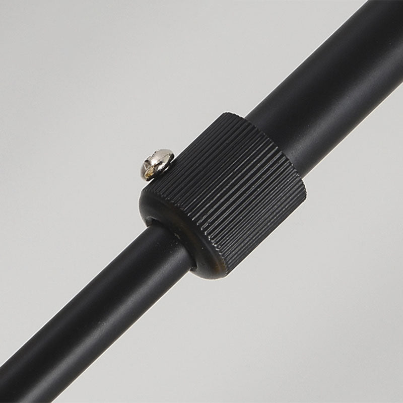 Sleek Rattan Chandelier Pendant with 4 Flaxen Heads - Contemporary Hanging Light Fixture