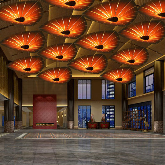 Large Leaf shape Suspension Light for Restaurant Chandelier Lighting