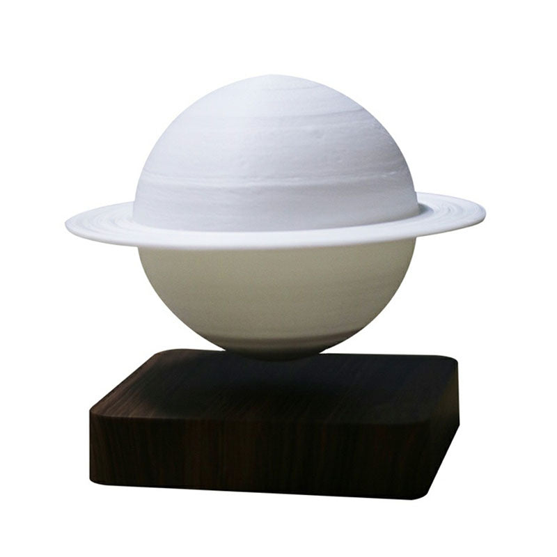 Planet Night Lamp: 3D Printed Digital Design, Creative Plastic, 1-Light, White Table Light for Kids Bedroom