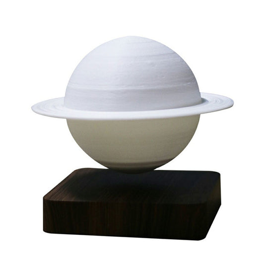 Planet Night Lamp: 3D Printed Digital Design, Creative Plastic, 1-Light, White Table Light for Kids Bedroom