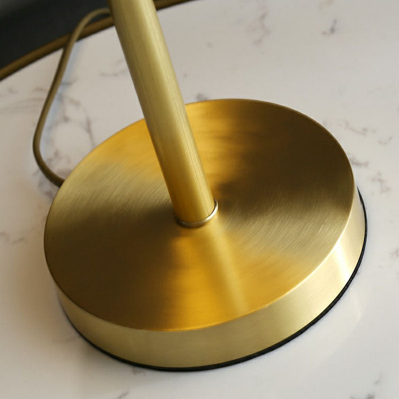 Modern Gold Ball Tree Shape Table Lamp with 4 Cream Glass Lights