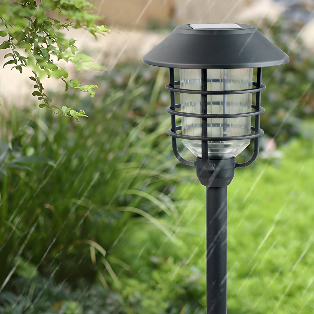 22.8-Inch Solar LED Pathway Light with Hat Top