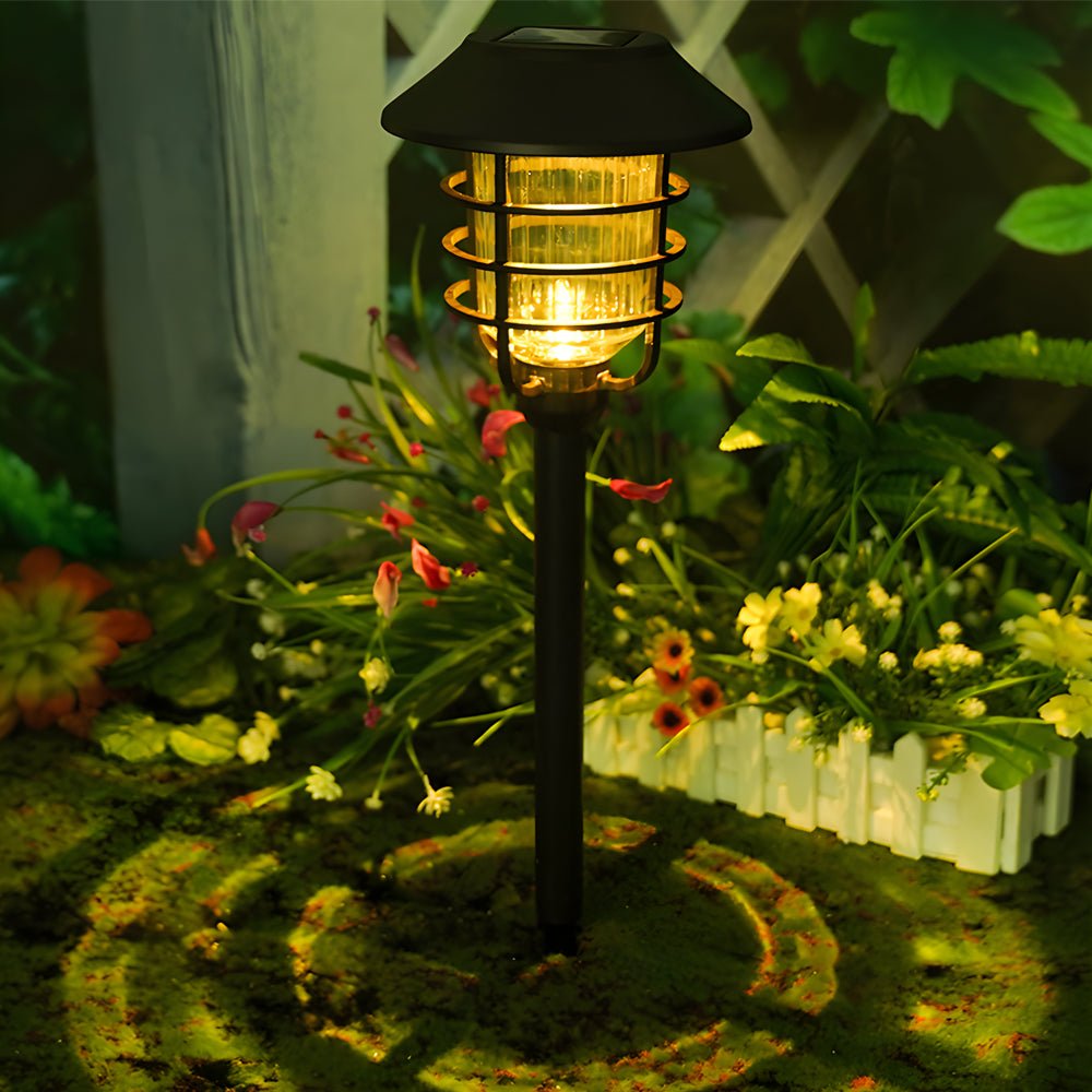 22.8-Inch Solar LED Pathway Light with Hat Top