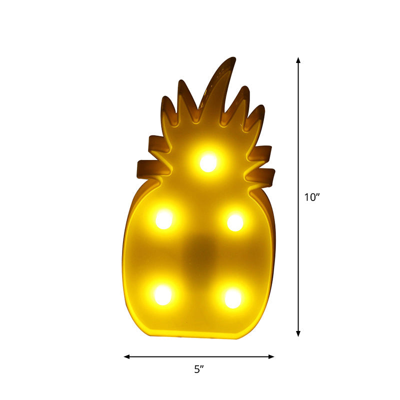 Mini LED Cartoon Nightlight for Kids' Rooms - Battery Operated Table Lamp