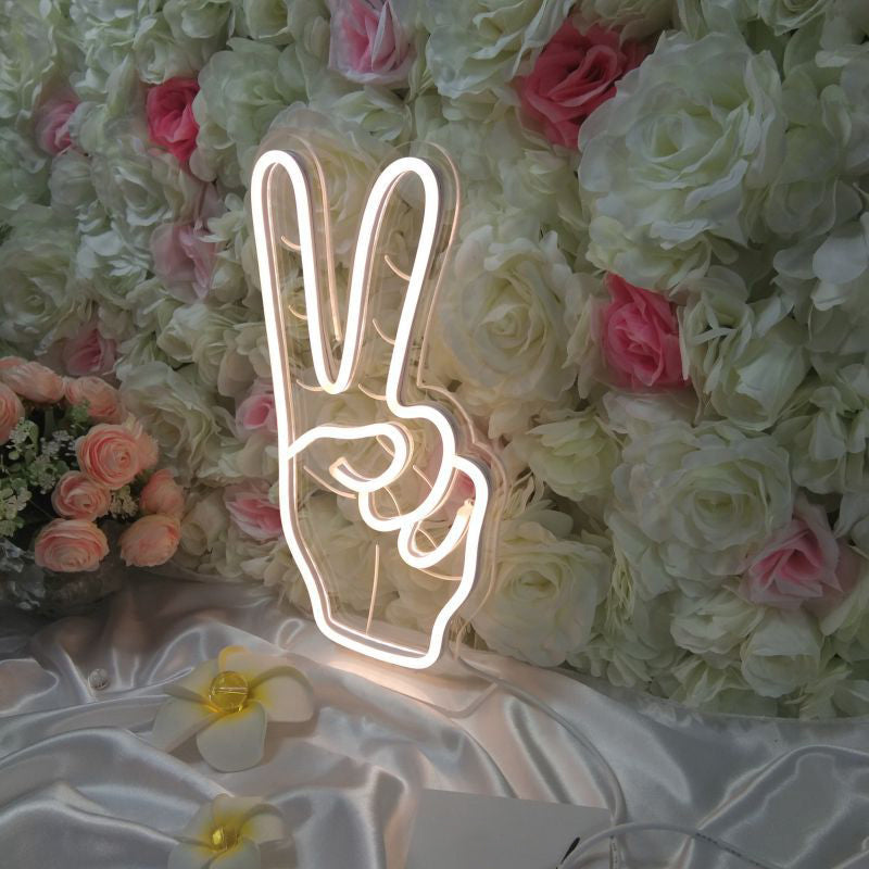 Kids Bedroom LED Night Lamp - Cartoon Assorted Shape Neon Lighting - White