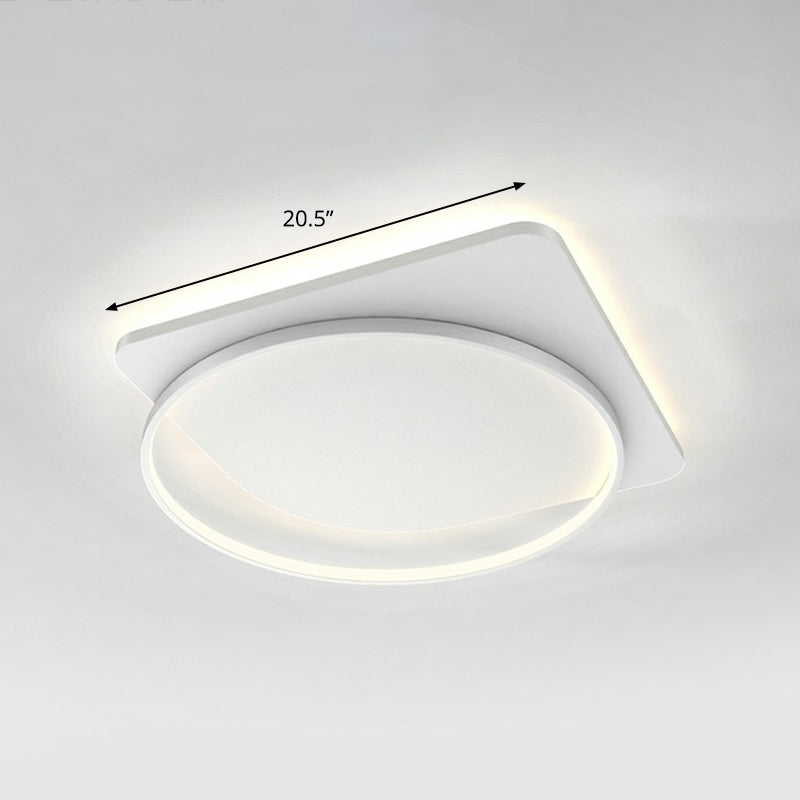 Sleek Acrylic Loop Ceiling Lamp: Simplicity meets LED Flush-Mount Light Fixture for Aisles