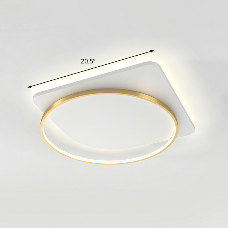 Sleek Acrylic Loop Ceiling Lamp: Simplicity meets LED Flush-Mount Light Fixture for Aisles