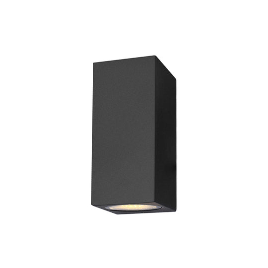 Minimalistic Black Aluminum Geometric LED Wall Sconce for Patio