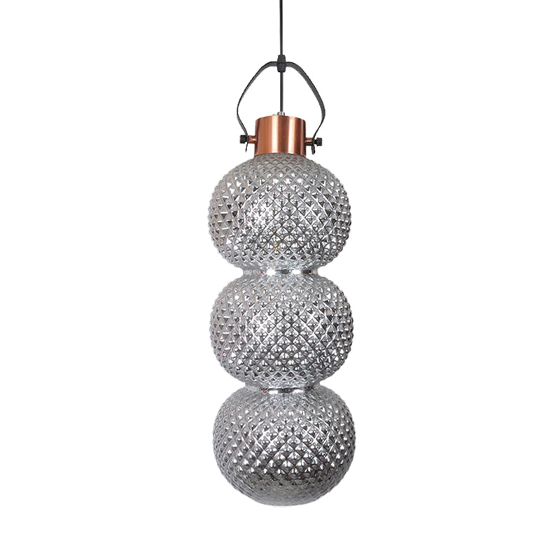 Modern Bubble Hanging Light: White/Chrome/Amber Glass, 1 Head Ceiling Suspension Lamp for Hallway
