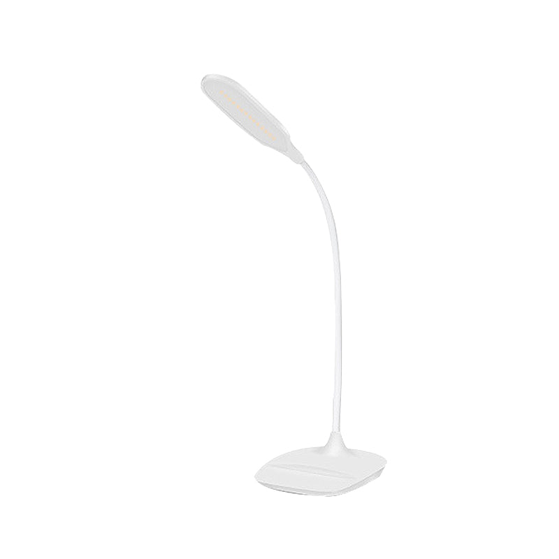 Contemporary Blue/Pink/White LED Desk Lamp – Stylish Plastic Table Lamp for Bedside Study