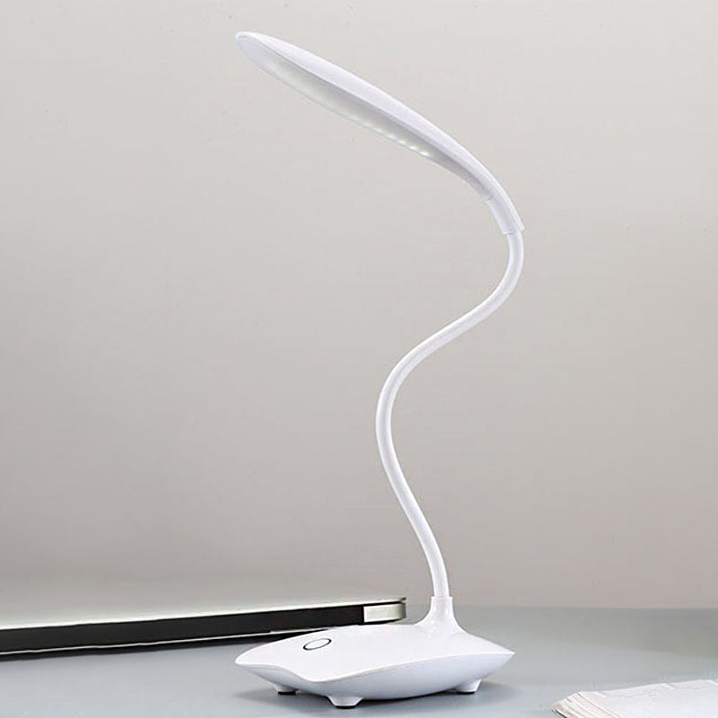 Simple Style LED Desk Lamp - Touch Sensitive, 3 Gear, Plastic - Ideal for Study or Bedside