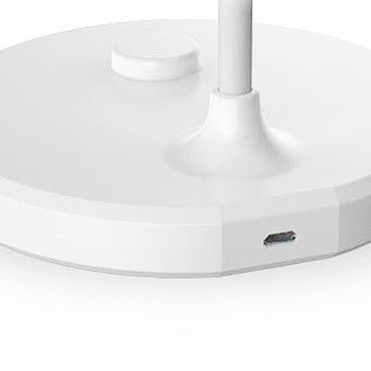 Adjustable LED Desk Lamp - White Modern Oblong Shade, Ideal for Bedside and Study Room Lighting