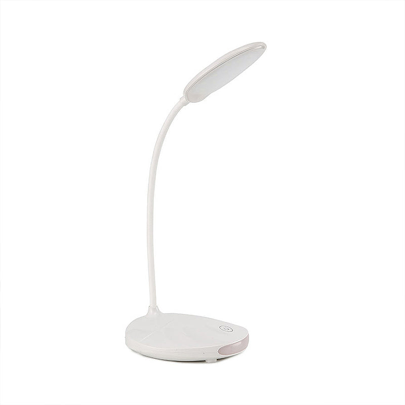 Modern Pink/White LED Folding Desk Lamp with USB Charging - Perfect for Reading