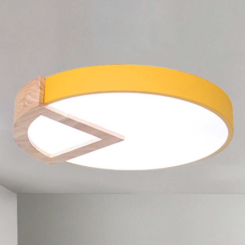 Nordic Macaron Flush Mount Light for Kids' Bedrooms