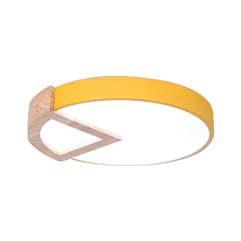 Nordic Macaron Flush Mount Light for Kids' Bedrooms