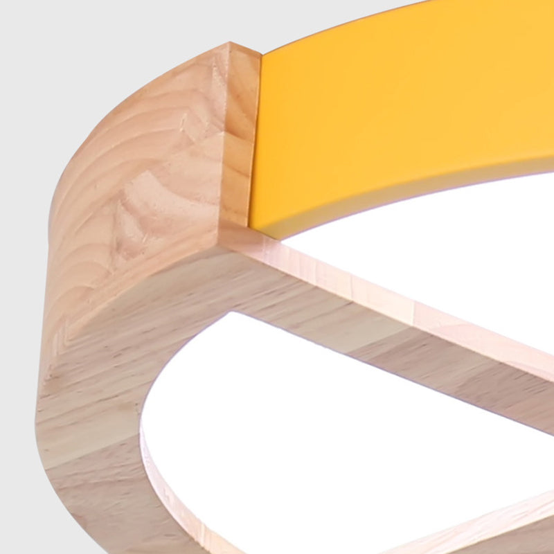 Nordic Macaron Flush Mount Light for Kids' Bedrooms