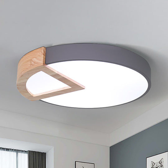 Nordic Macaron Flush Mount Light for Kids' Bedrooms