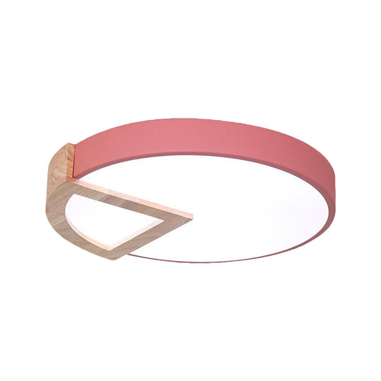 Nordic Macaron Flush Mount Light for Kids' Bedrooms