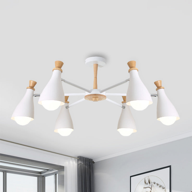 Macaron Style Metal Bottle Chandelier - Ideal for Living Room and Nursery - Stylish Hanging Light