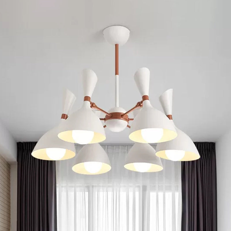 Contemporary Monochrome Kindergarten Pendant Chandelier for Living Room