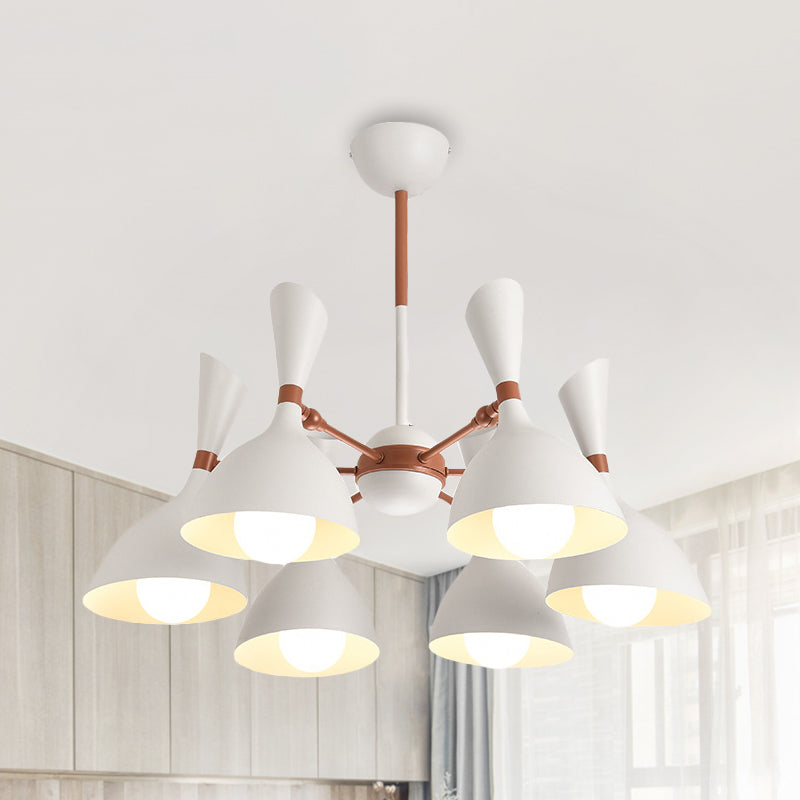 Contemporary Monochrome Kindergarten Pendant Chandelier for Living Room