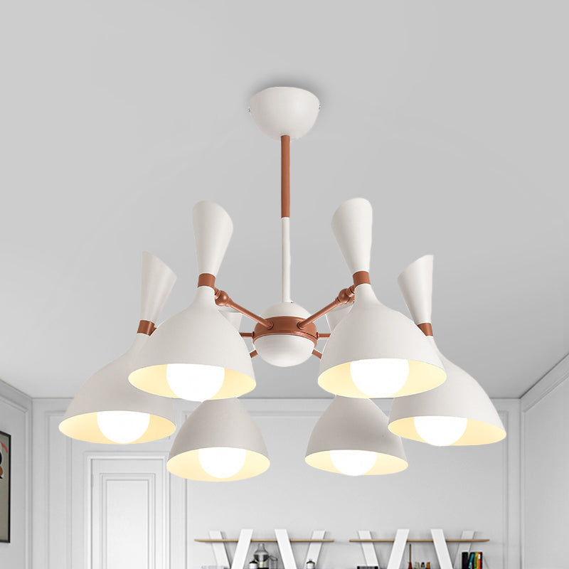 Contemporary Monochrome Kindergarten Pendant Chandelier for Living Room