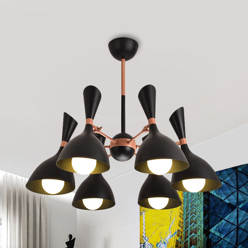 Contemporary Monochrome Kindergarten Pendant Chandelier for Living Room