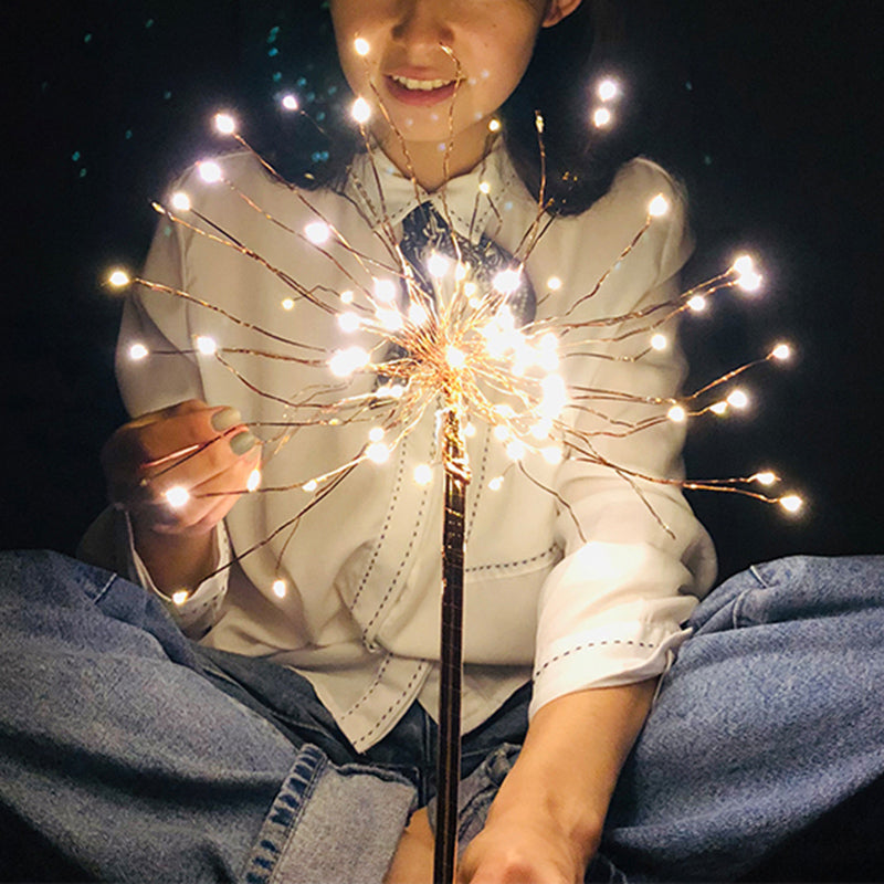 LED Dandelion Night Light: Chrome, Art Deco Design - Ideal for Bedrooms