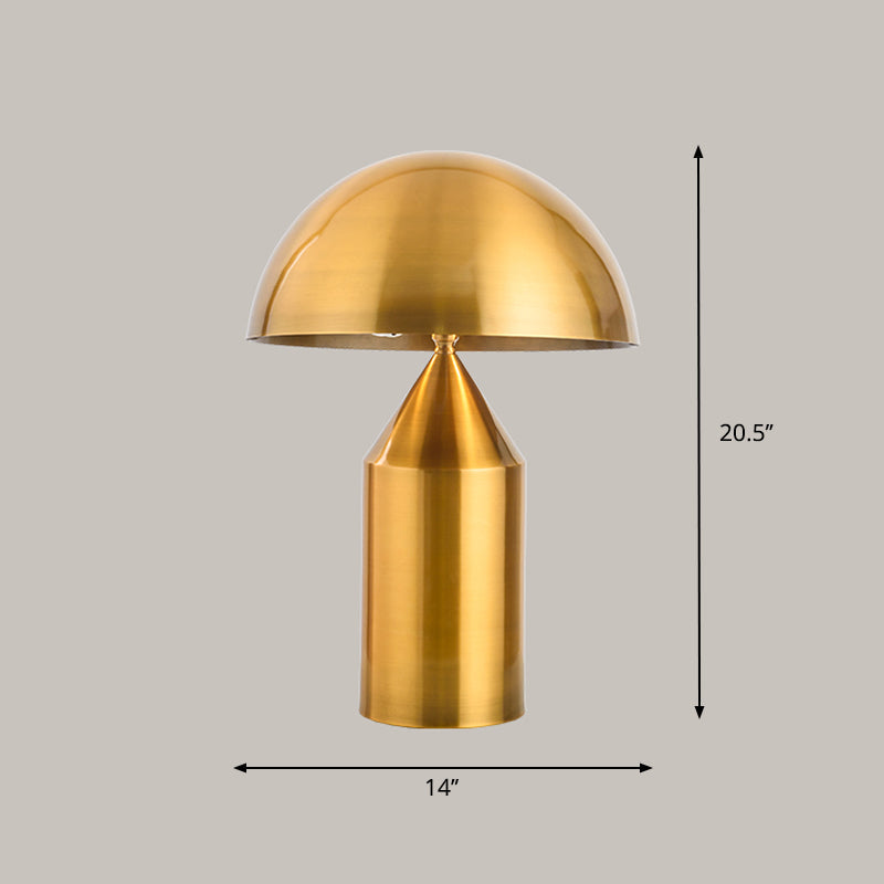 Modern Metal Geometric Nightstand Lamp - 2-Head Table Light for Bedroom