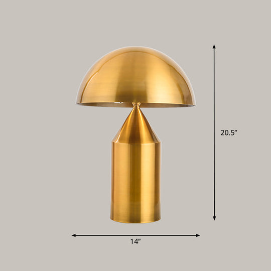 Modern Metal Geometric Nightstand Lamp - 2-Head Table Light for Bedroom