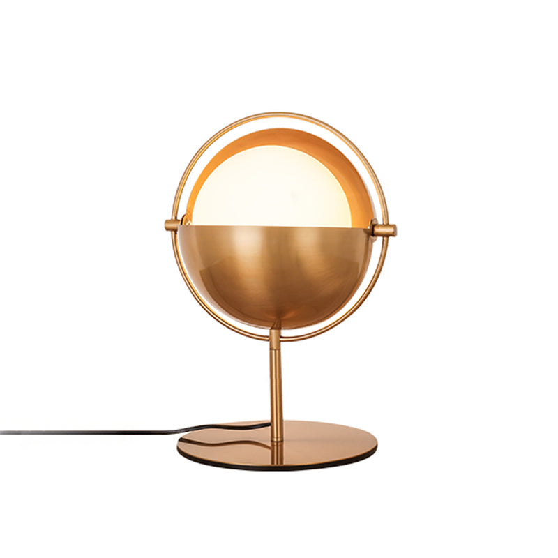 Swivel Globe Table Lamp - Opaline Glass, 1-Light Night Light for Bedroom