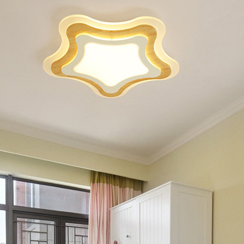 Nautical Acrylic LED Flush Mount Ceiling Light for Kids Room
