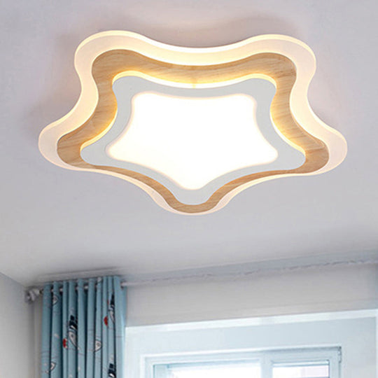 Nautical Acrylic LED Flush Mount Ceiling Light for Kids Room