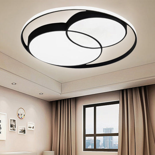 Modern Acrylic Snowman Ceiling Light - Stylish Flush Mount for Study Room & Kitchen