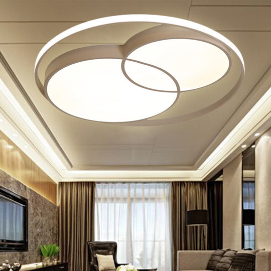 Modern Acrylic Snowman Ceiling Light - Stylish Flush Mount for Study Room & Kitchen