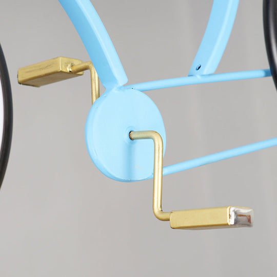 LED Bicycle Pendant Chandelier - Acrylic Kids Bedroom Light Fixture