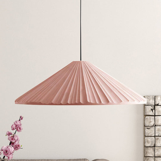 Nordic Style Cone Pendant Light - 1 Head Resin Hanging Light for Cafe or Restaurant