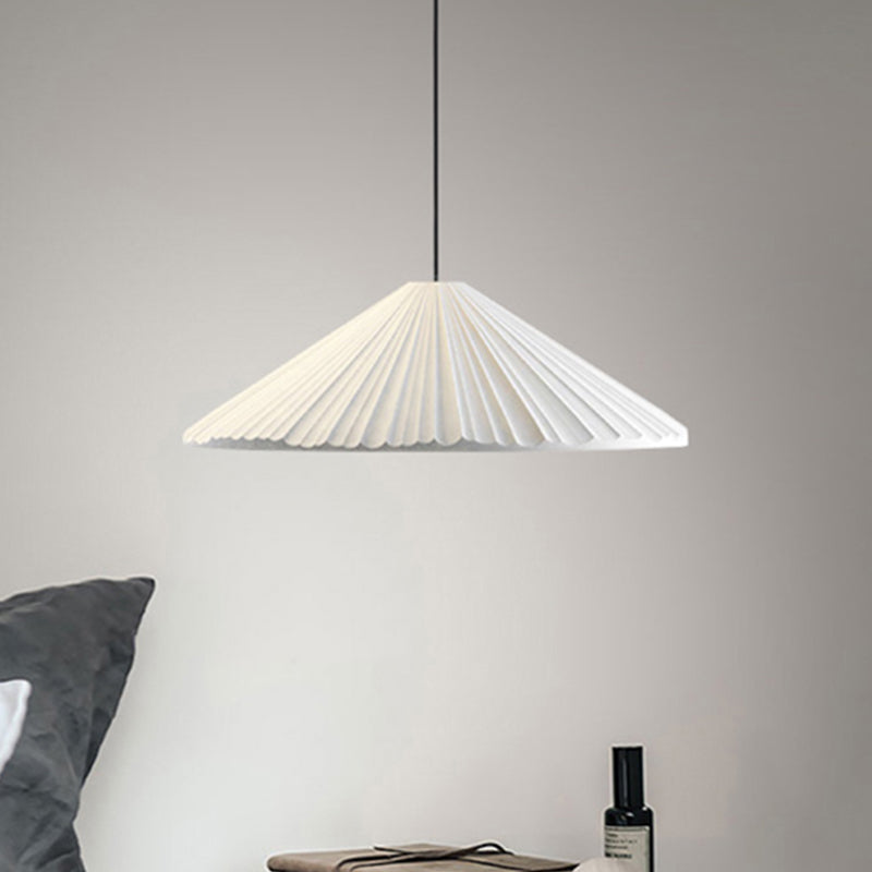 Nordic Style Cone Pendant Light - 1 Head Resin Hanging Light for Cafe or Restaurant